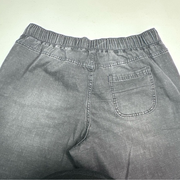 LOGO by Lori Goldstein Black Track Pants with Relaxed Fit - Picture 9 of 9